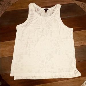 EUC GAP White Burnout Back Tank XXL